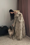 Mutedance 24 Spring/Summer Wide Shoulder Dress Series Silk MD-MD24SS47-QINGCI Celadon PM116
